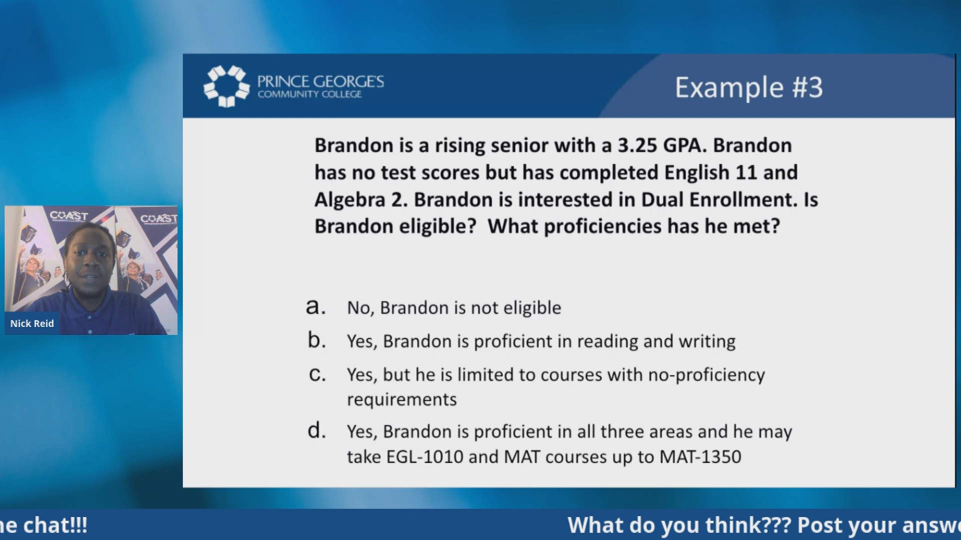 Thumbnail image for Dual Enrollment Information Session (Part 2)